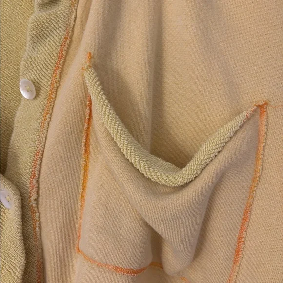 Free People Yellow Button-Up Cardigan - Picture 3 of 3